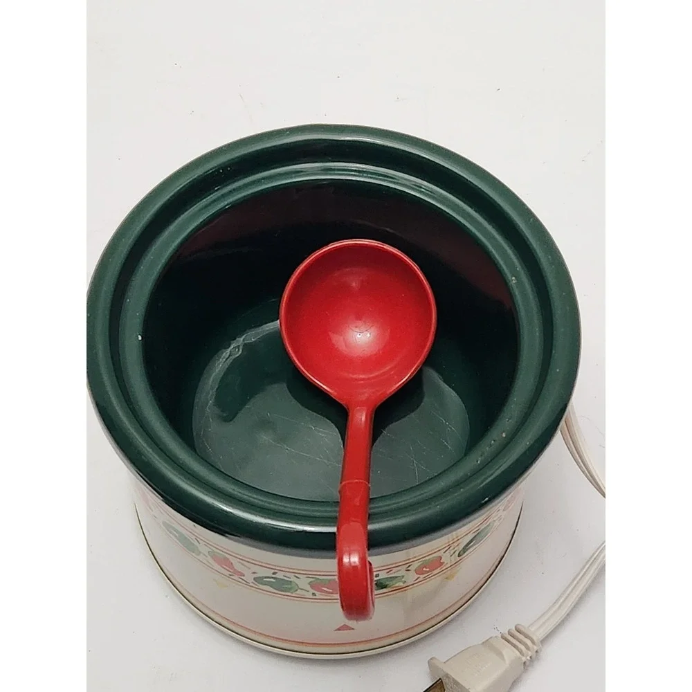 VTG Rival Little Dipper Electric Stoneware Server Pepper 2 Cup Slow Cooker 3204D